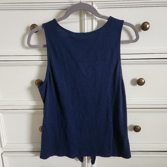 NWT Sanctuary Navy Button Down Tank Top - Picture 4 of 4
